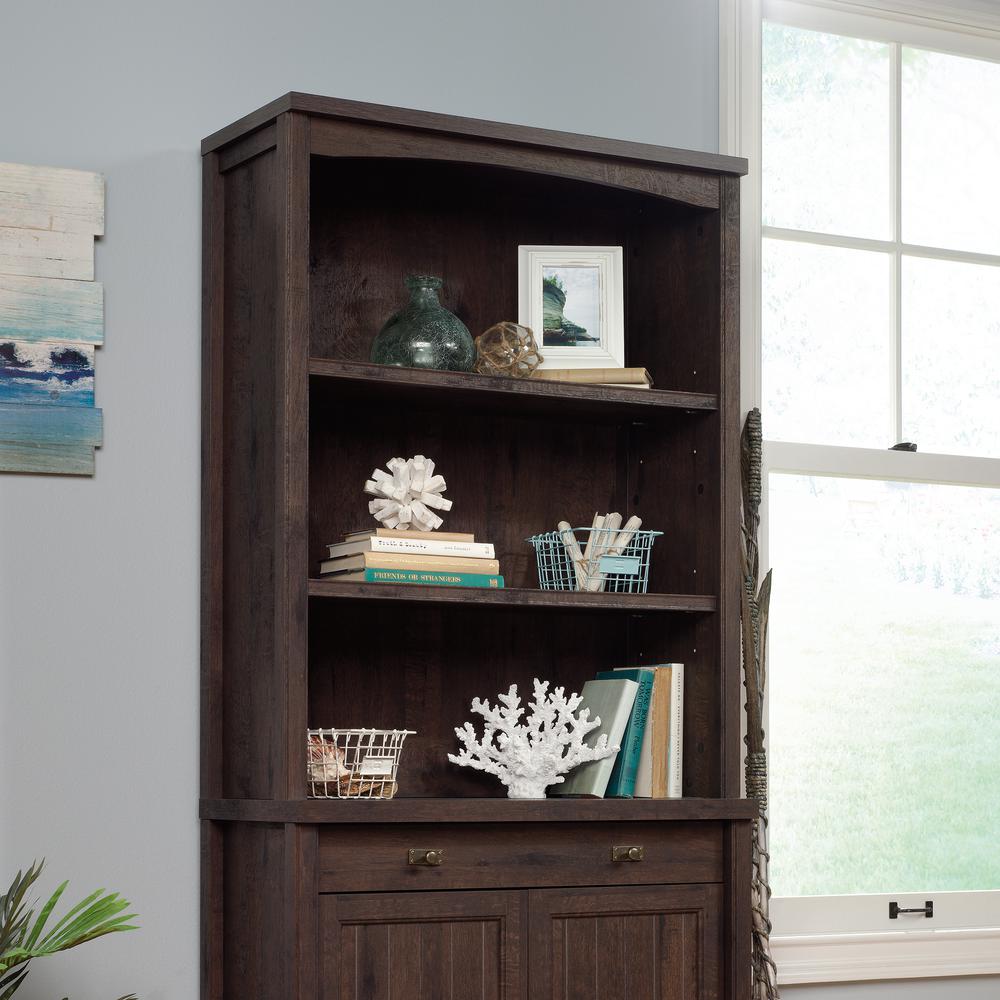 Costa Library Hutch  Coffee Oak