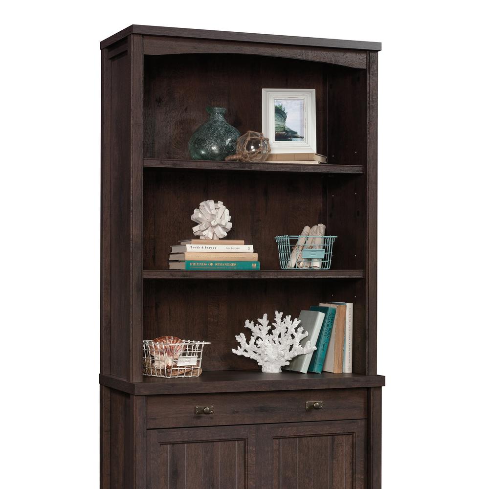 Costa Library Hutch  Coffee Oak