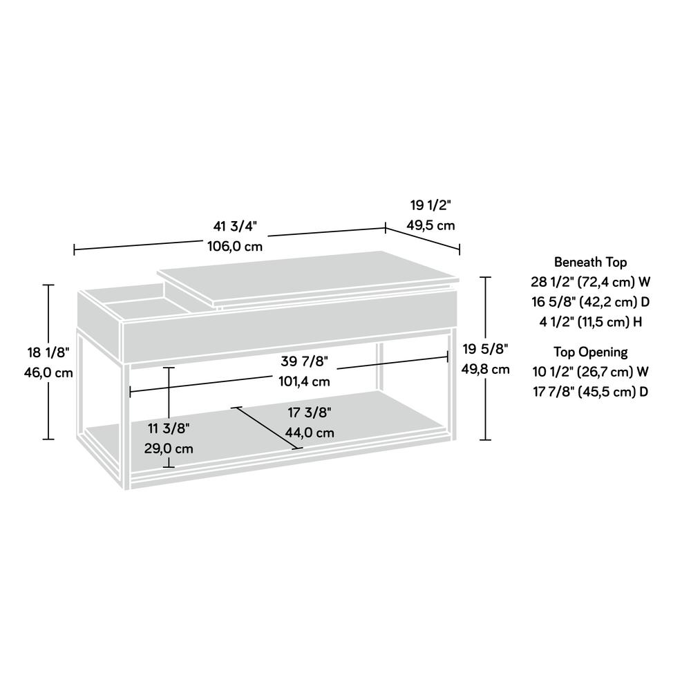 International Lux Lift Top Coffee Table