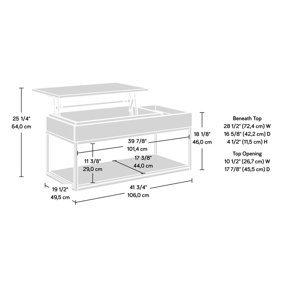 International Lux Lift Top Coffee Table