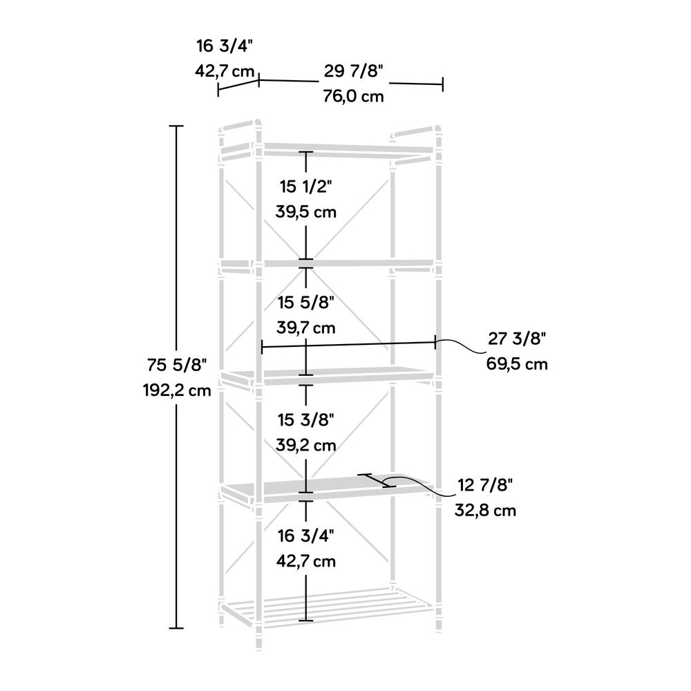 Iron City Tall Bookcase