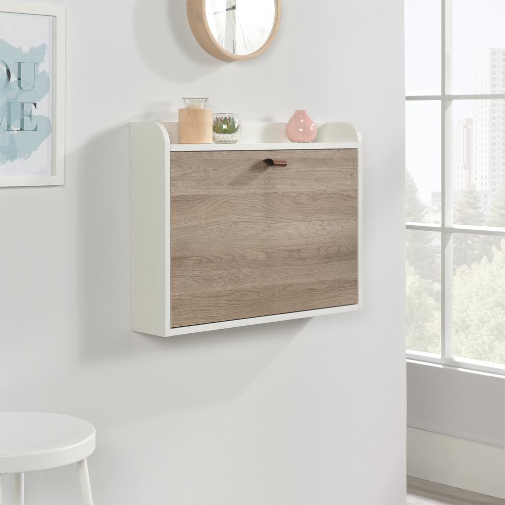 Anda Norr Wall Mount Desk Wh/Oak 3A