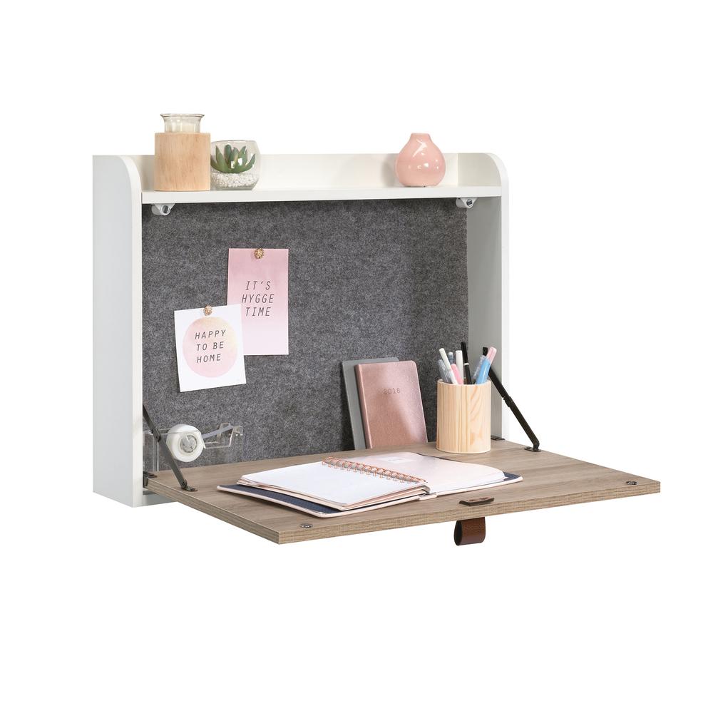 Anda Norr Wall Mount Desk Wh/Oak 3A