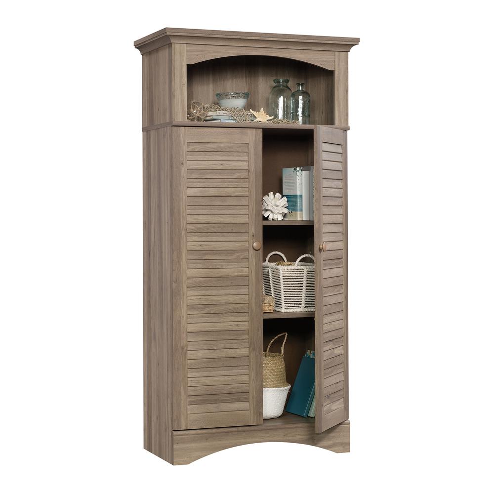 Harbor View Storage Cabinet Salt Oak