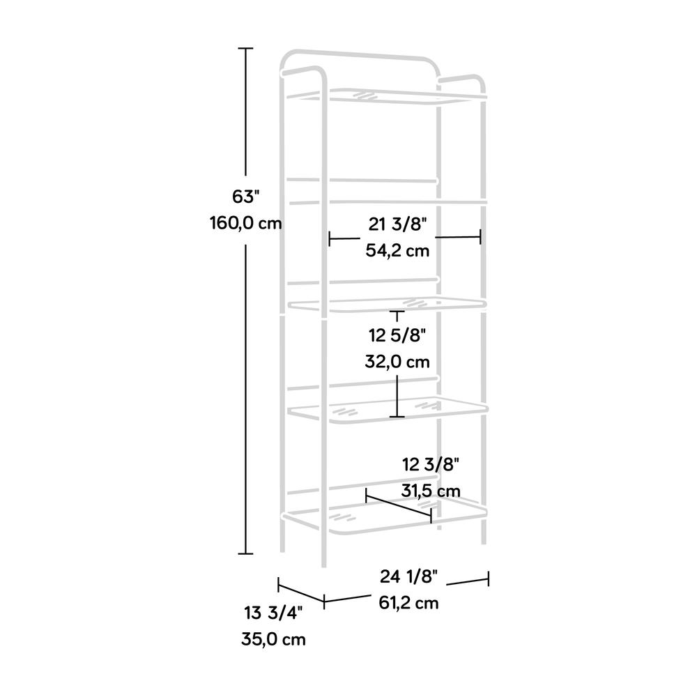 Coral Cape Bookcase Metal/Glass