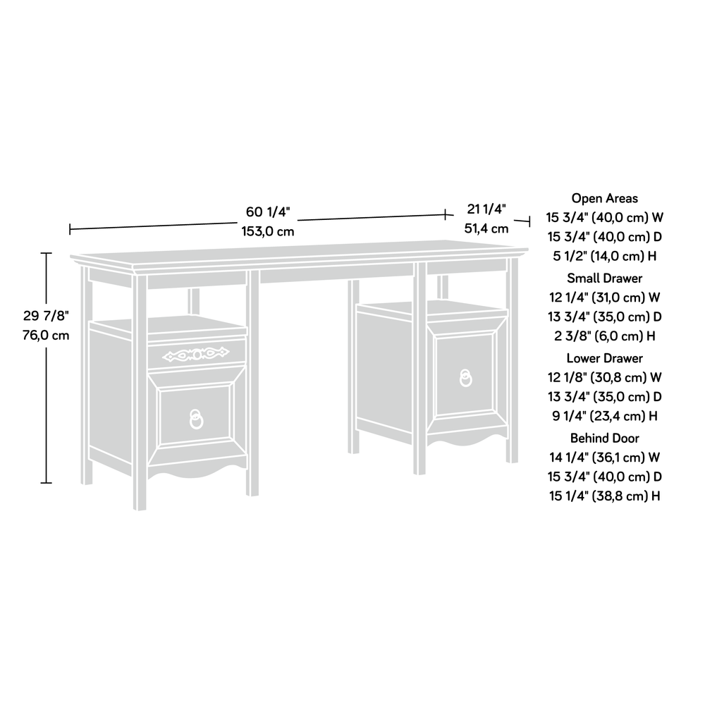 Adaline Cafe Executive Desk Oo