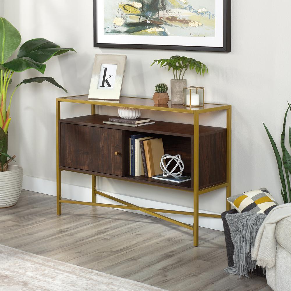 Harper Heights Accent Storage Rich Walnu