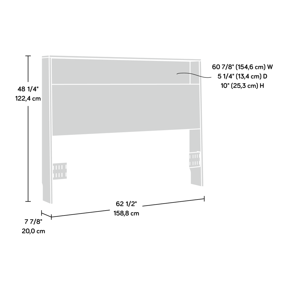 Hudson Court Headboard Fl/Qn