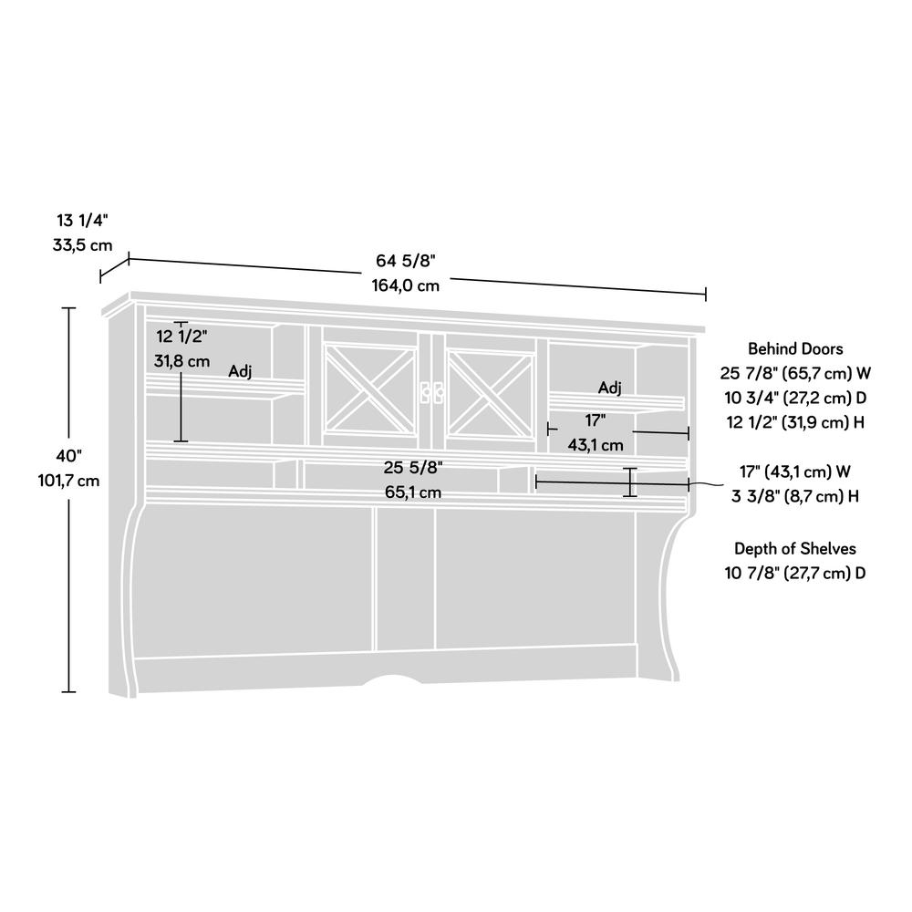 Costa Large Hutch  Washed Walnut