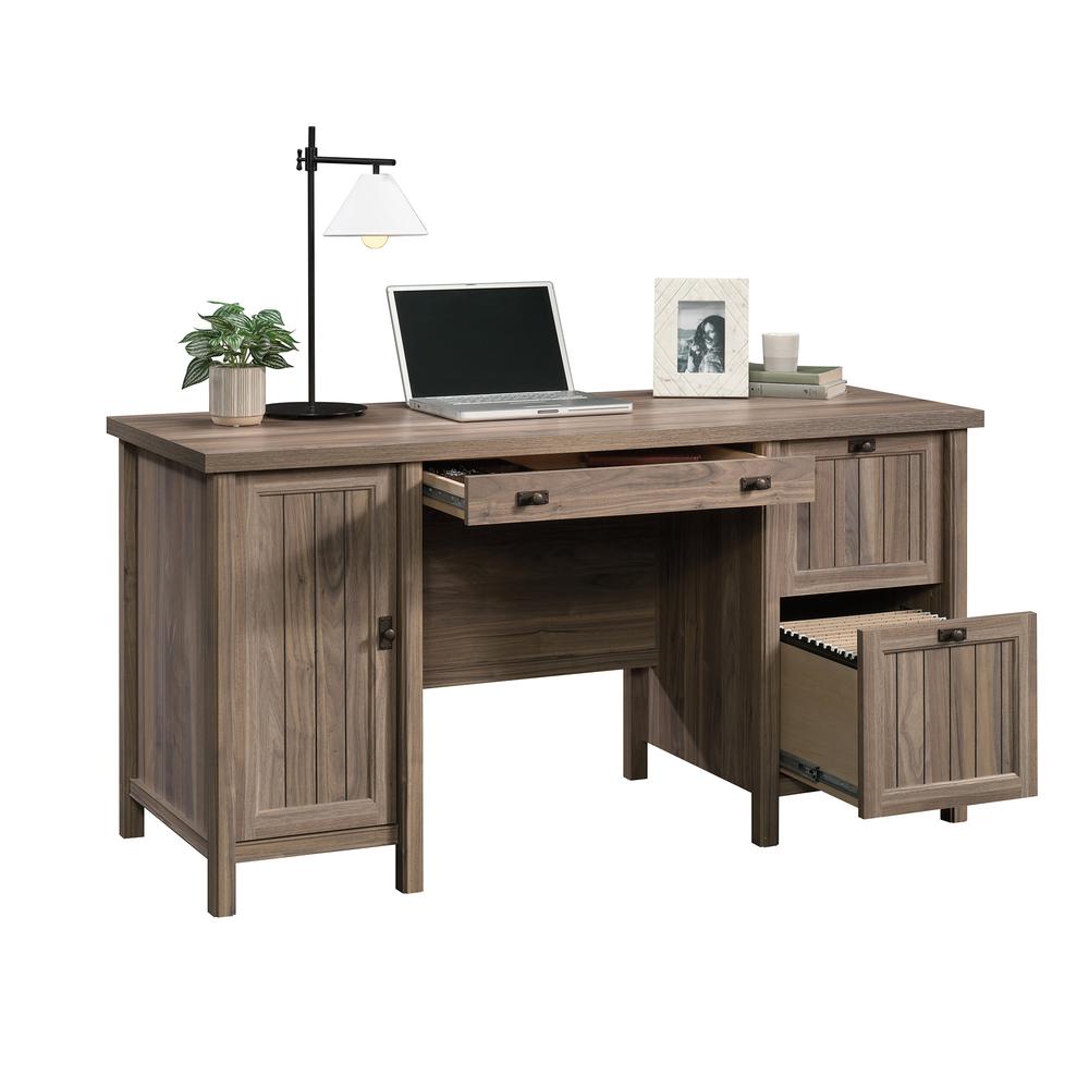 Costa Computer Desk  Washed Walnut