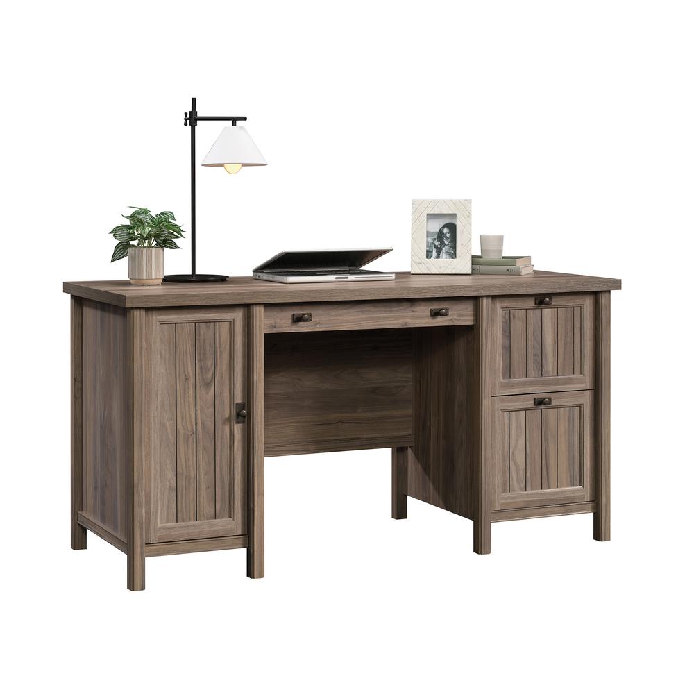 Costa Computer Desk  Washed Walnut