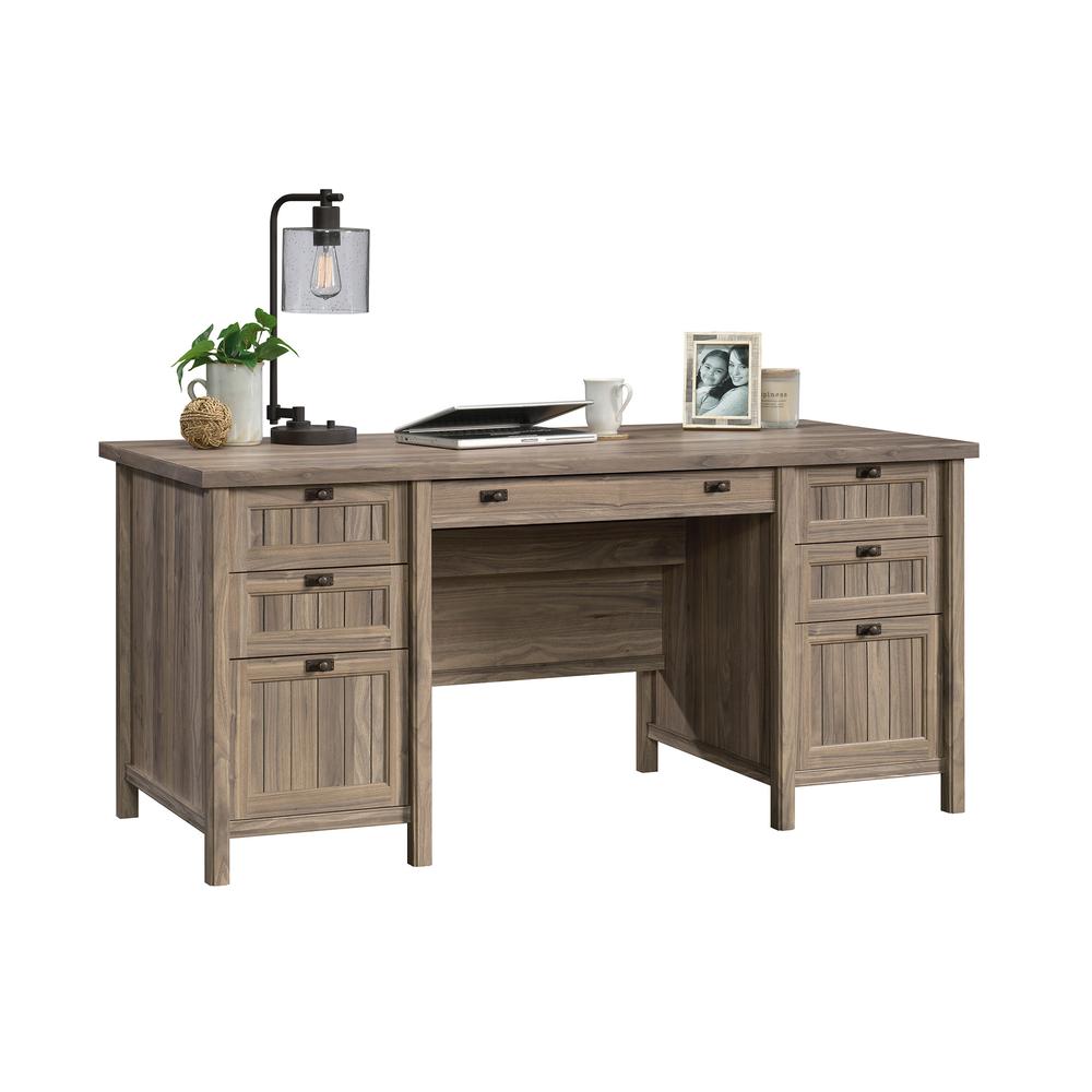 Costa Executive Desk  Washed Walnut