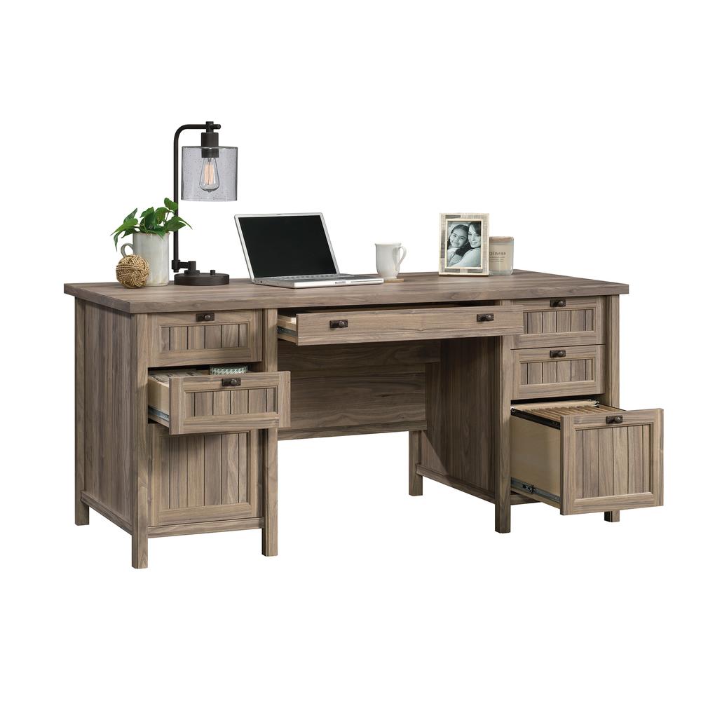 Costa Executive Desk  Washed Walnut