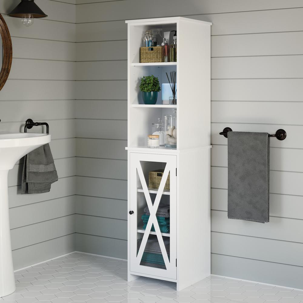 Cottage Road Linen Tower White 3A