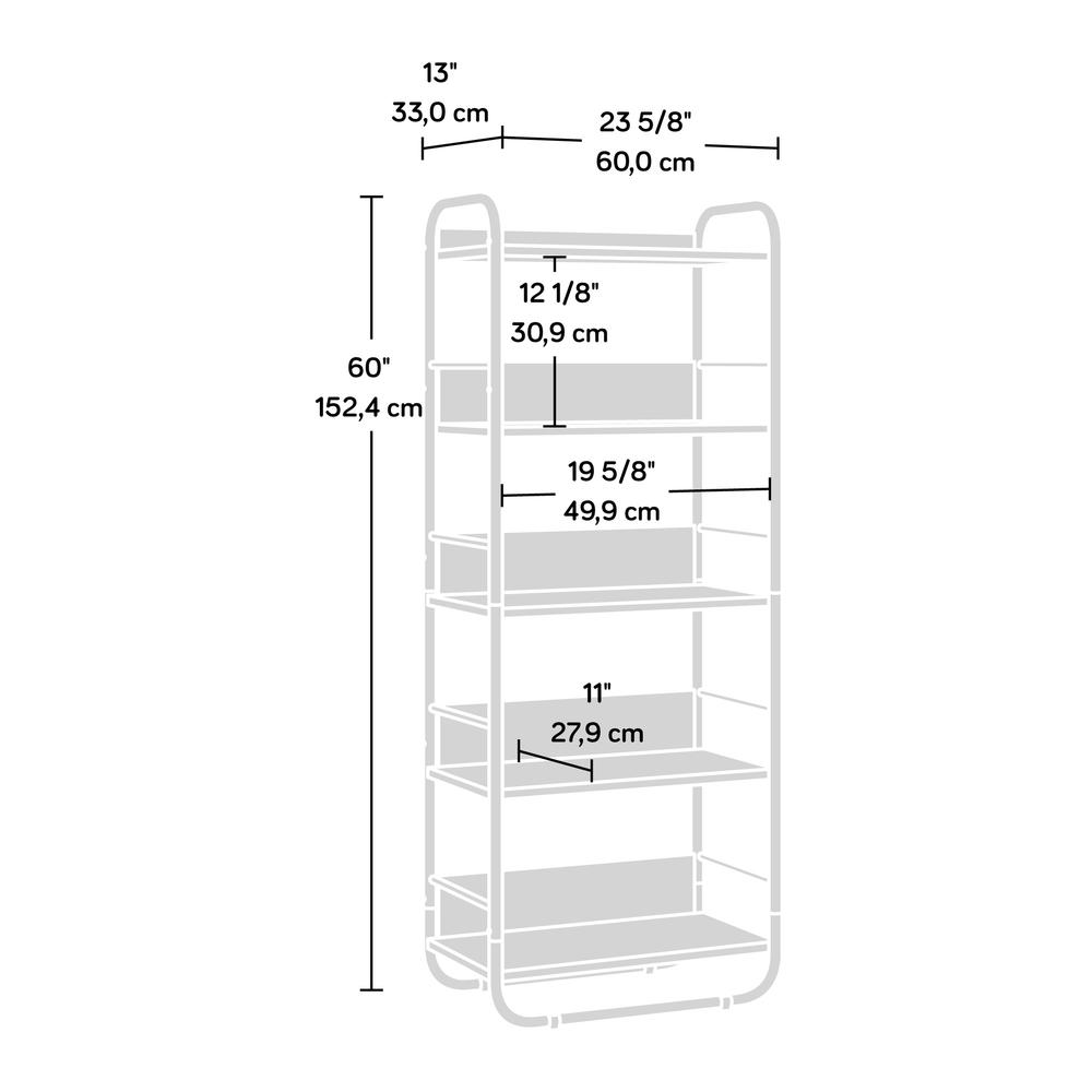 Union Plain 5-Shelf Bookcase Pc