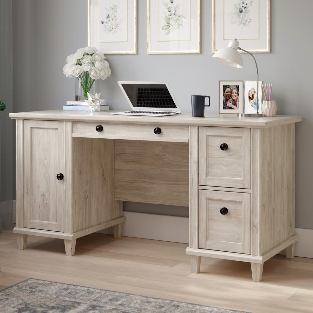 HAMMOND COMPUTER DESK CHALK OAK