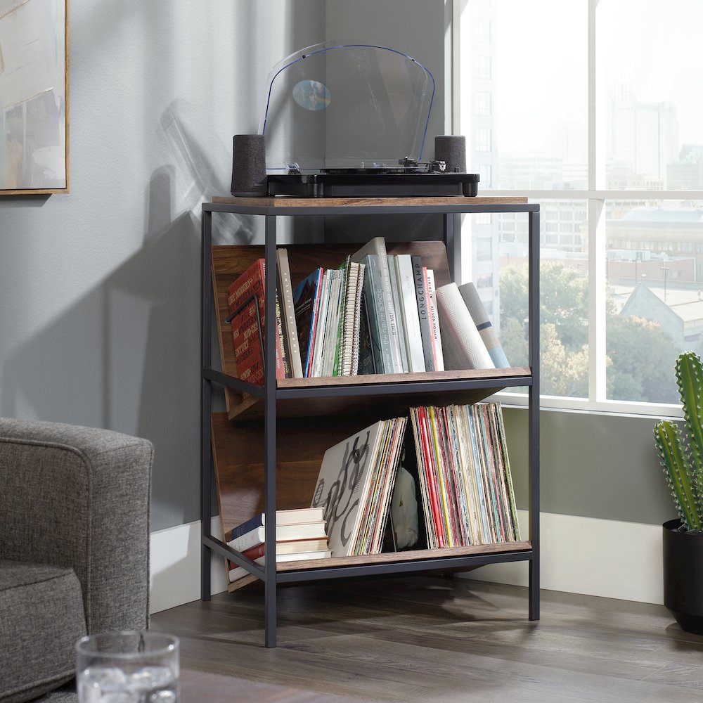 Accent storage Grand Walnut finish