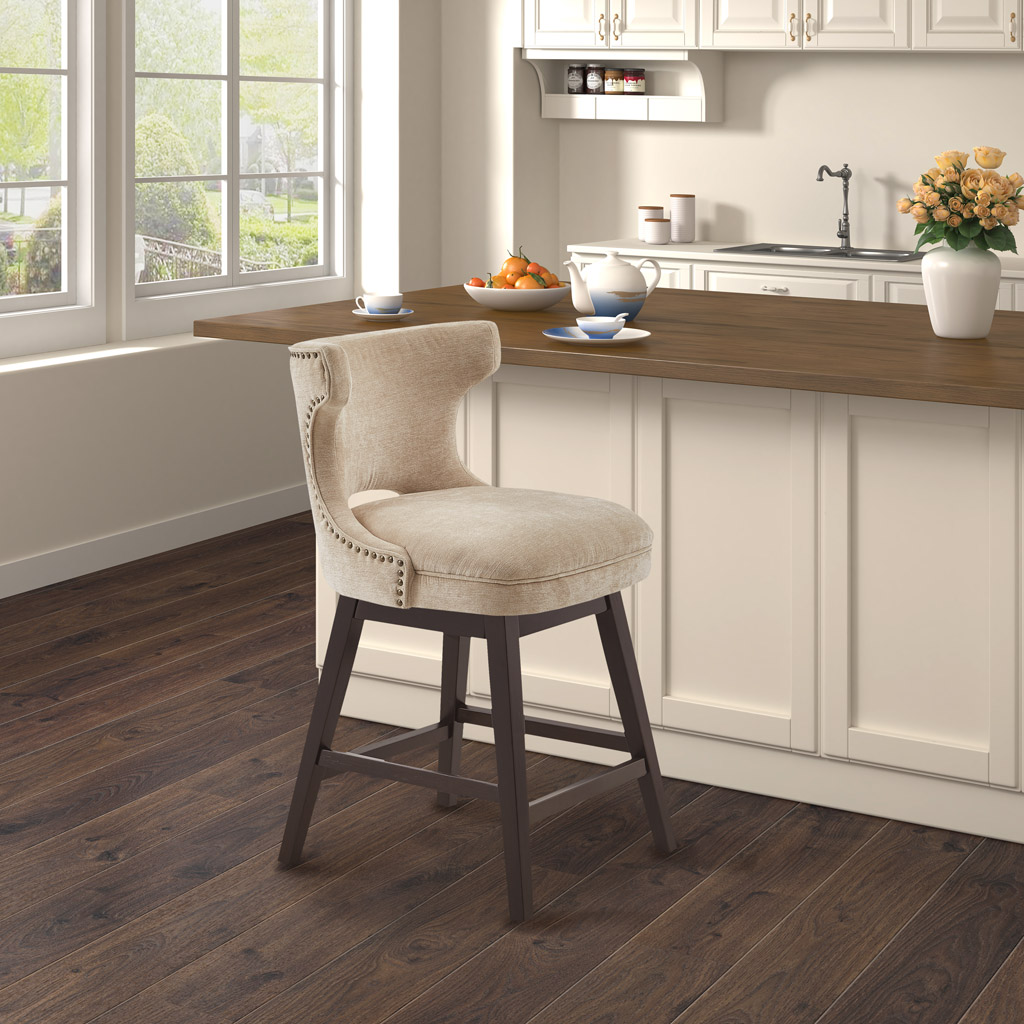 Emmett 25.75″ Swivel Counter Stool