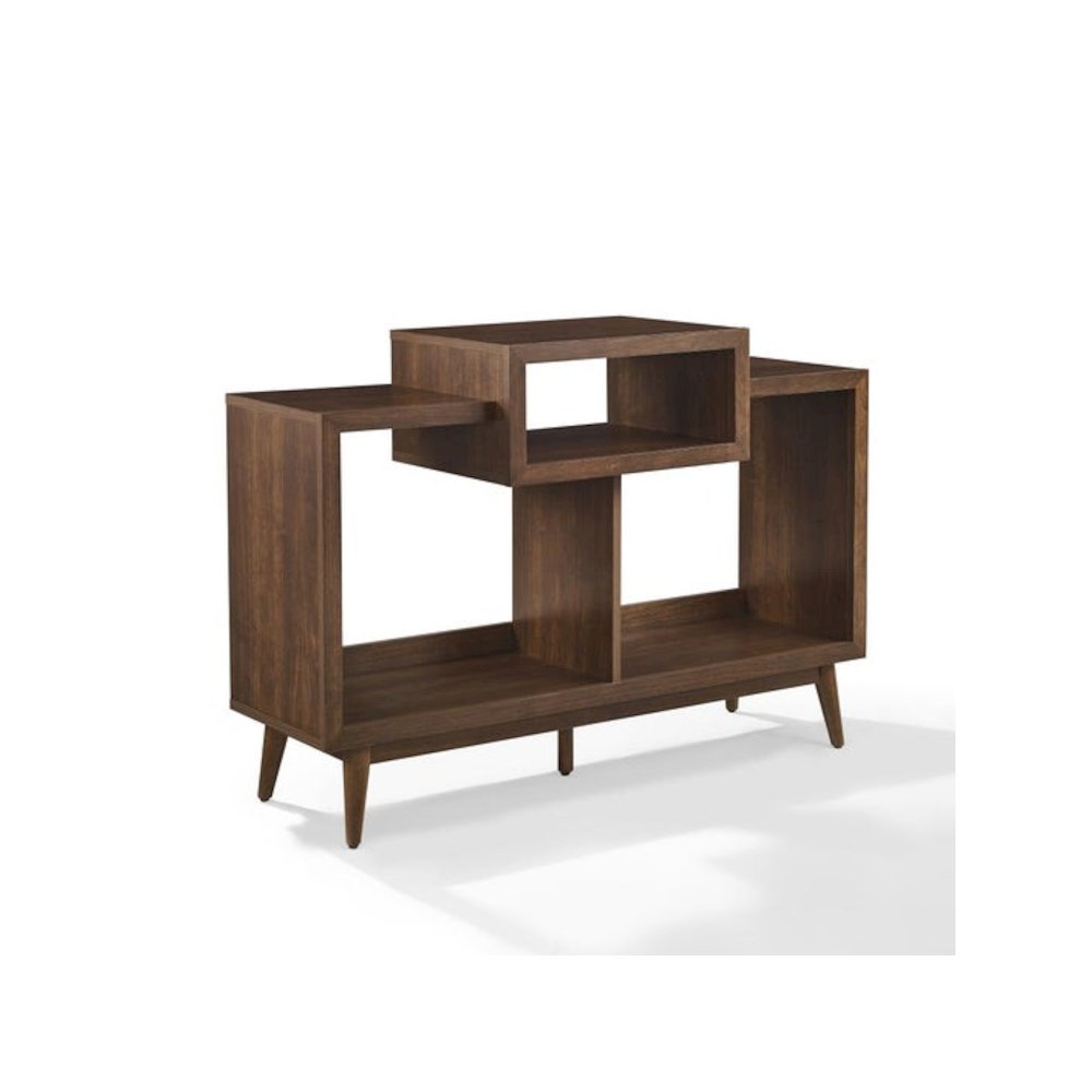 Nashville Medium Record Player Stand With Vinyl Storage Brown