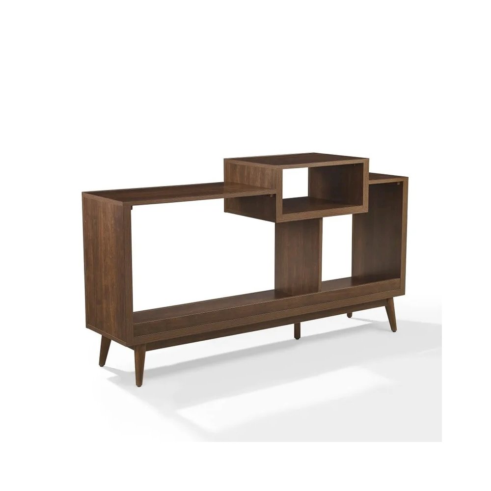 Nashville Large Record Player Stand With Vinyl Storage Brown