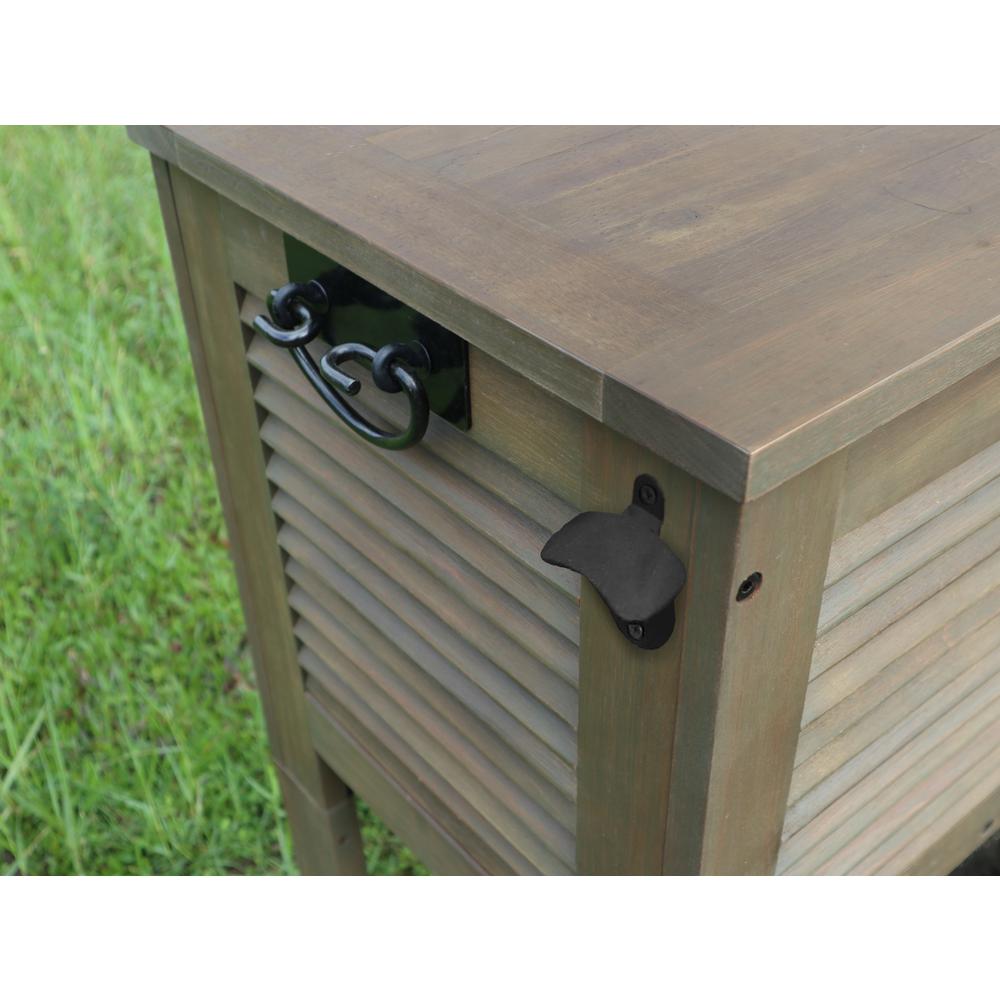 Raised Wooden Patio Cooler