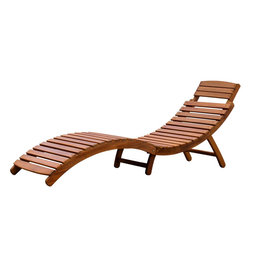 Curved Folding Chaise Lounger