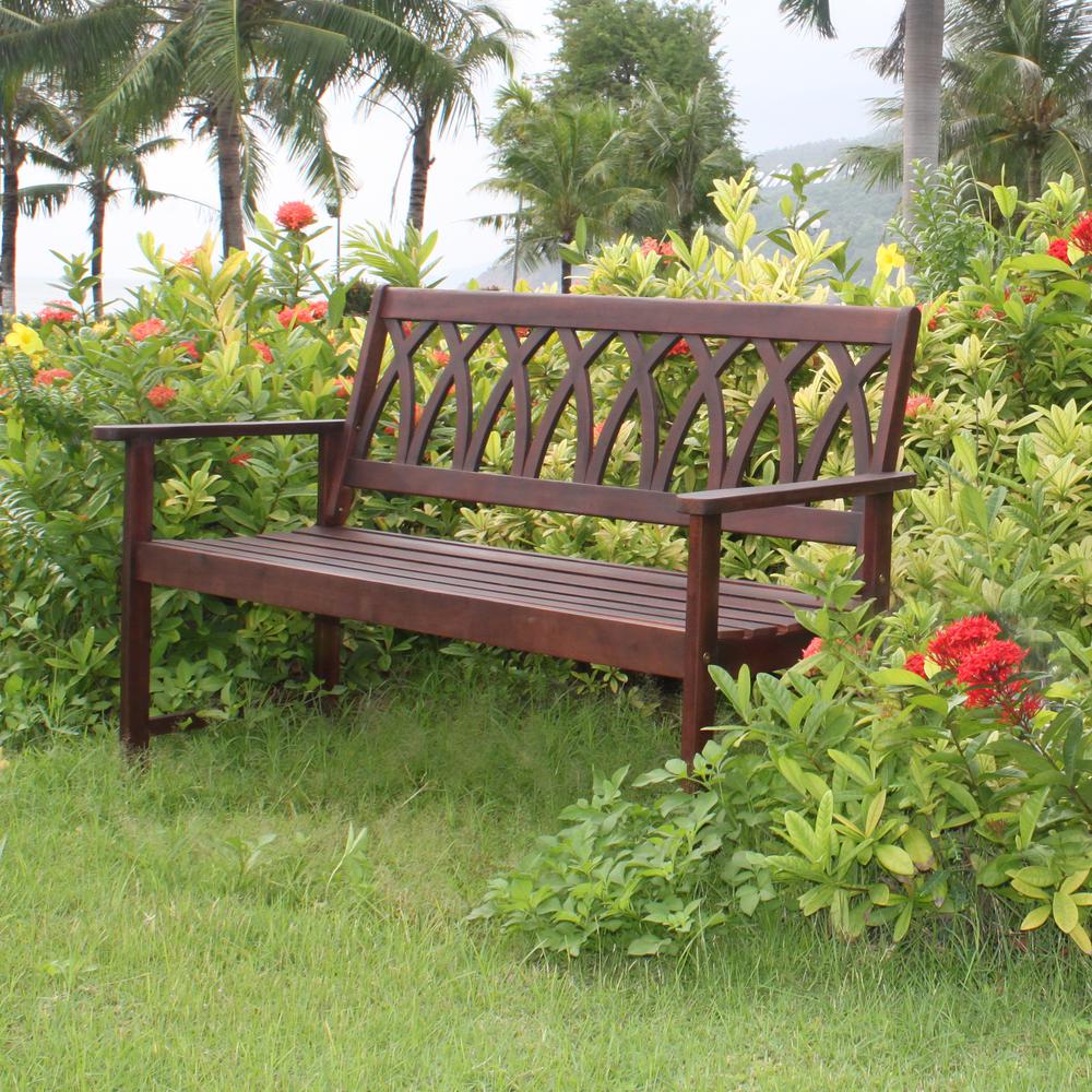 Criss Cross Garden Bench