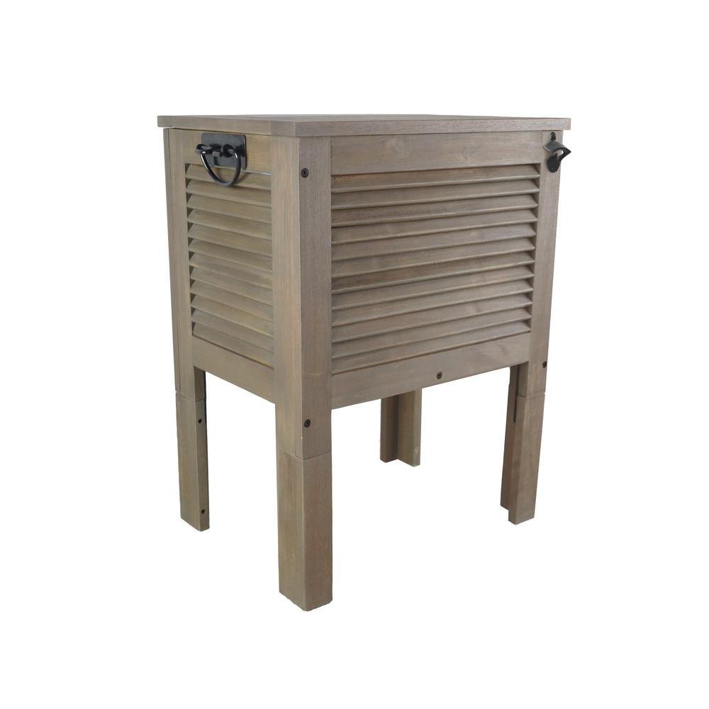 Raised Wooden Patio Cooler