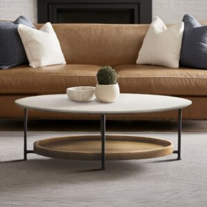 Beaumont 2-Tier Oval Coffee Table with Wood Storage Shelf from Madison Park in  White/Natural. Beaumont 2-Tier Oval Coffee Table with Wood Storage Shelf from Madison Park in  White/Natural. Beaumont 2-Tier Oval Coffee Table with Wood Storage Shelf from Madison Park in  White/Natural. Beaumont 2-Tier Oval Coffee Table with Wood Storage Shelf from Madison Park in  White/Natural. Beaumont 2-Tier Oval Coffee Table with Wood Storage Shelf from Madison Park in  White/Natural.