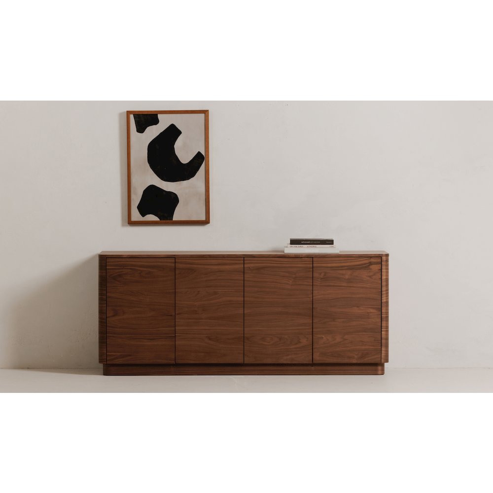 Round Off Sideboard Walnut Brown