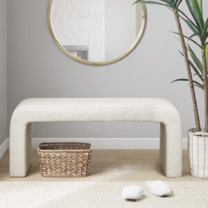 Steve Boucle Waterfall Bench from INK+IVY in  Cream. Steve Boucle Waterfall Bench from INK+IVY in  Cream. Steve Boucle Waterfall Bench from INK+IVY in  Cream. Steve Boucle Waterfall Bench from INK+IVY in  Cream. Steve Boucle Waterfall Bench from INK+IVY in  Cream.
