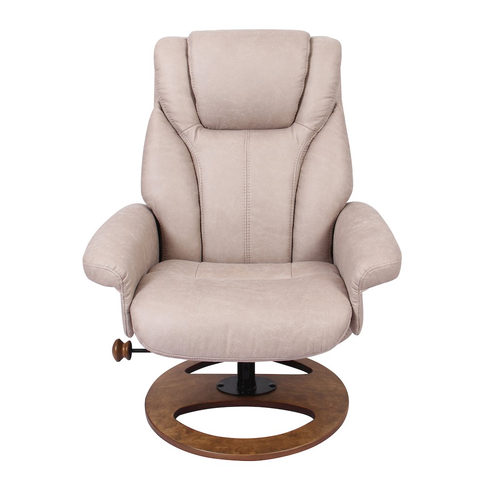 Scandinavian style recline chair & ottoman