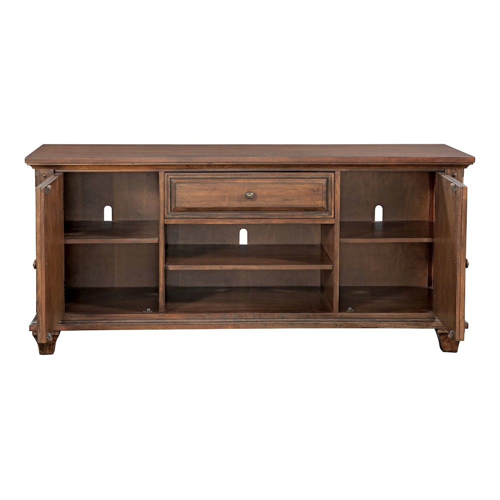 Sedona 66″ Entertainment Console – Cinnamon Cherry