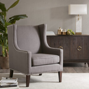 Barton Wing Chair from Madison Park in  Dark Gray. Barton Wing Chair from Madison Park in  Dark Gray. Barton Wing Chair from Madison Park in  Dark Gray. Barton Wing Chair from Madison Park in  Dark Gray. Barton Wing Chair from Madison Park in  Dark Gray.