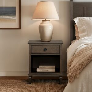 Victoria one-drawer wood nightstand with shelf from Madison Park Signature in  Antique Brown. Victoria one-drawer wood nightstand with shelf from Madison Park Signature in  Antique Brown. Victoria one-drawer wood nightstand with shelf from Madison Park Signature in  Antique Brown. Victoria one-drawer wood nightstand with shelf from Madison Park Signature in  Antique Brown. Victoria one-drawer wood nightstand with shelf from Madison Park Signature in  Antique Brown.