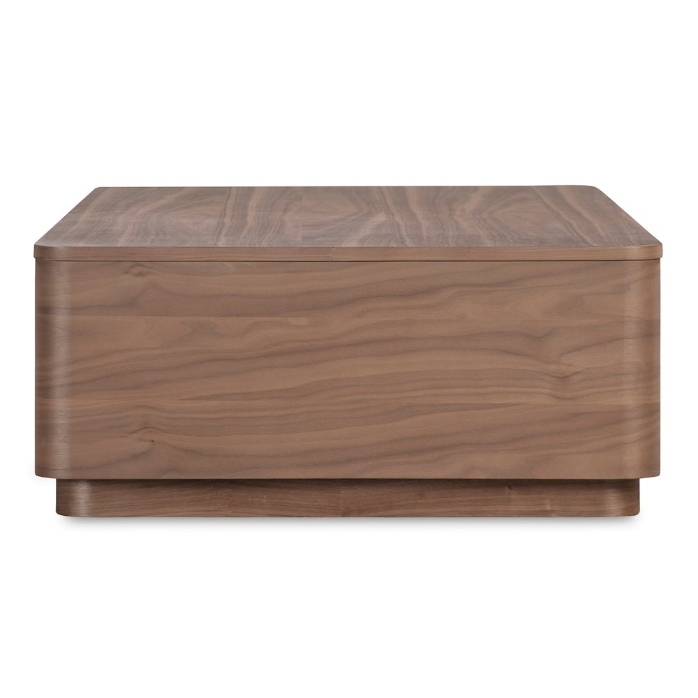 Round Off Coffee Table Walnut Brown