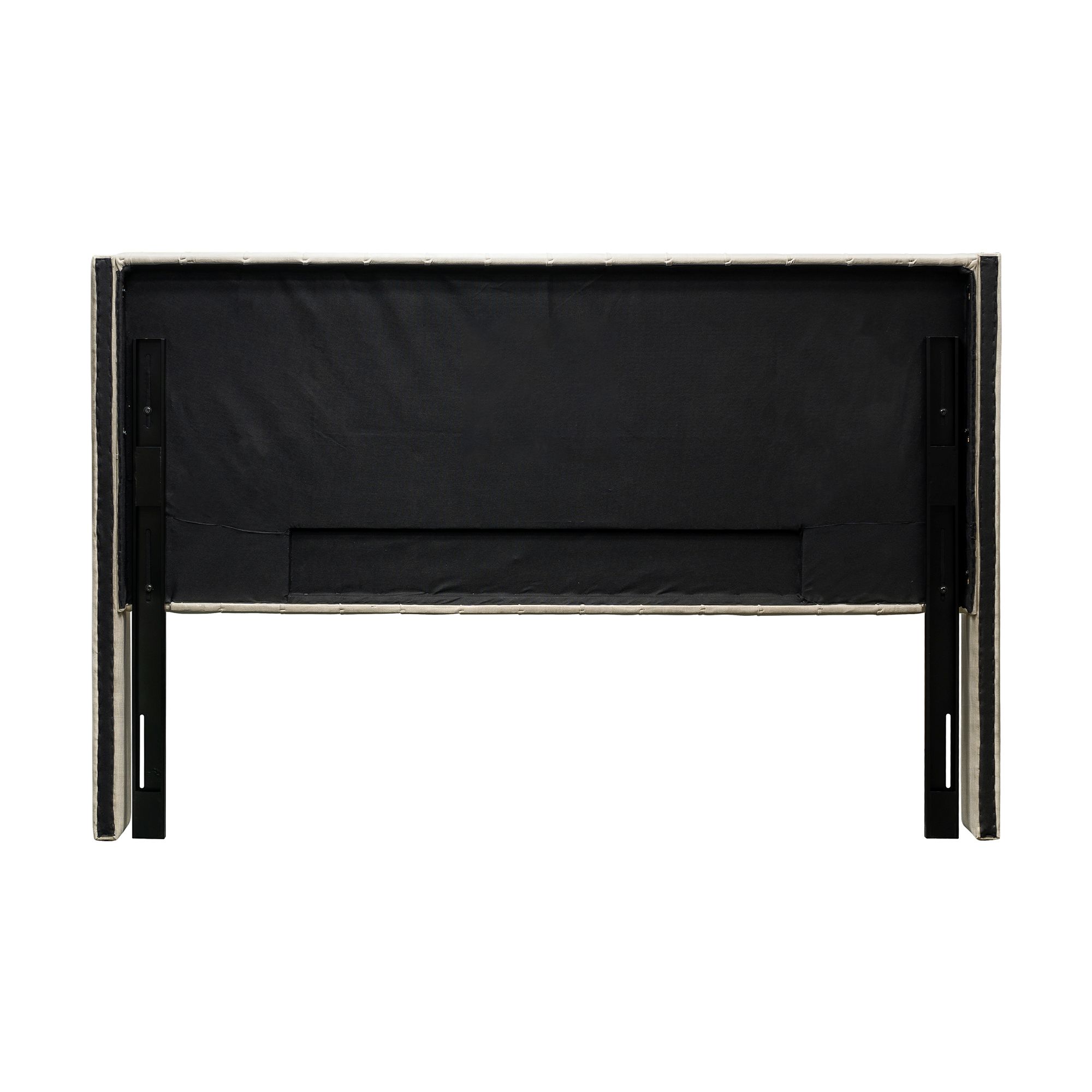 Amelia Upholstered Wingback Headboard with Button Tufting & Nailhead Trim