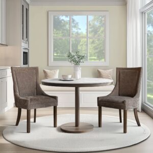 Ultra Ultra Upholstered Dining Side Chairs with wood legs (Set of 2) from Madison Park Signature in  Brown. Ultra Ultra Upholstered Dining Side Chairs with wood legs (Set of 2) from Madison Park Signature in  Brown. Ultra Ultra Upholstered Dining Side Chairs with wood legs (Set of 2) from Madison Park Signature in  Brown. Ultra Ultra Upholstered Dining Side Chairs with wood legs (Set of 2) from Madison Park Signature in  Brown. Ultra Ultra Upholstered Dining Side Chairs with wood legs (Set of 2) from Madison Park Signature in  Brown.