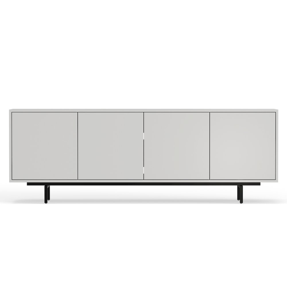 Graysen White Laminate 4 Door TV Console