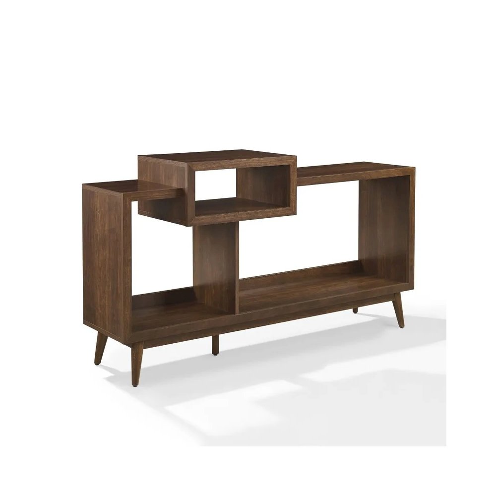 Nashville Large Record Player Stand With Vinyl Storage Brown