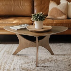 Blaze Organic Triangular Wood Coffee Table with Sculptural Base from INK+IVY in  Light Brown. Blaze Organic Triangular Wood Coffee Table with Sculptural Base from INK+IVY in  Light Brown. Blaze Organic Triangular Wood Coffee Table with Sculptural Base from INK+IVY in  Light Brown. Blaze Organic Triangular Wood Coffee Table with Sculptural Base from INK+IVY in  Light Brown. Blaze Organic Triangular Wood Coffee Table with Sculptural Base from INK+IVY in  Light Brown.