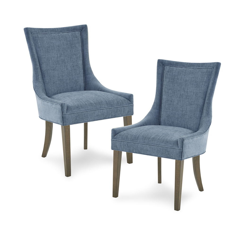 Ultra Ultra Upholstered Dining Side Chairs with wood legs (Set of 2)
