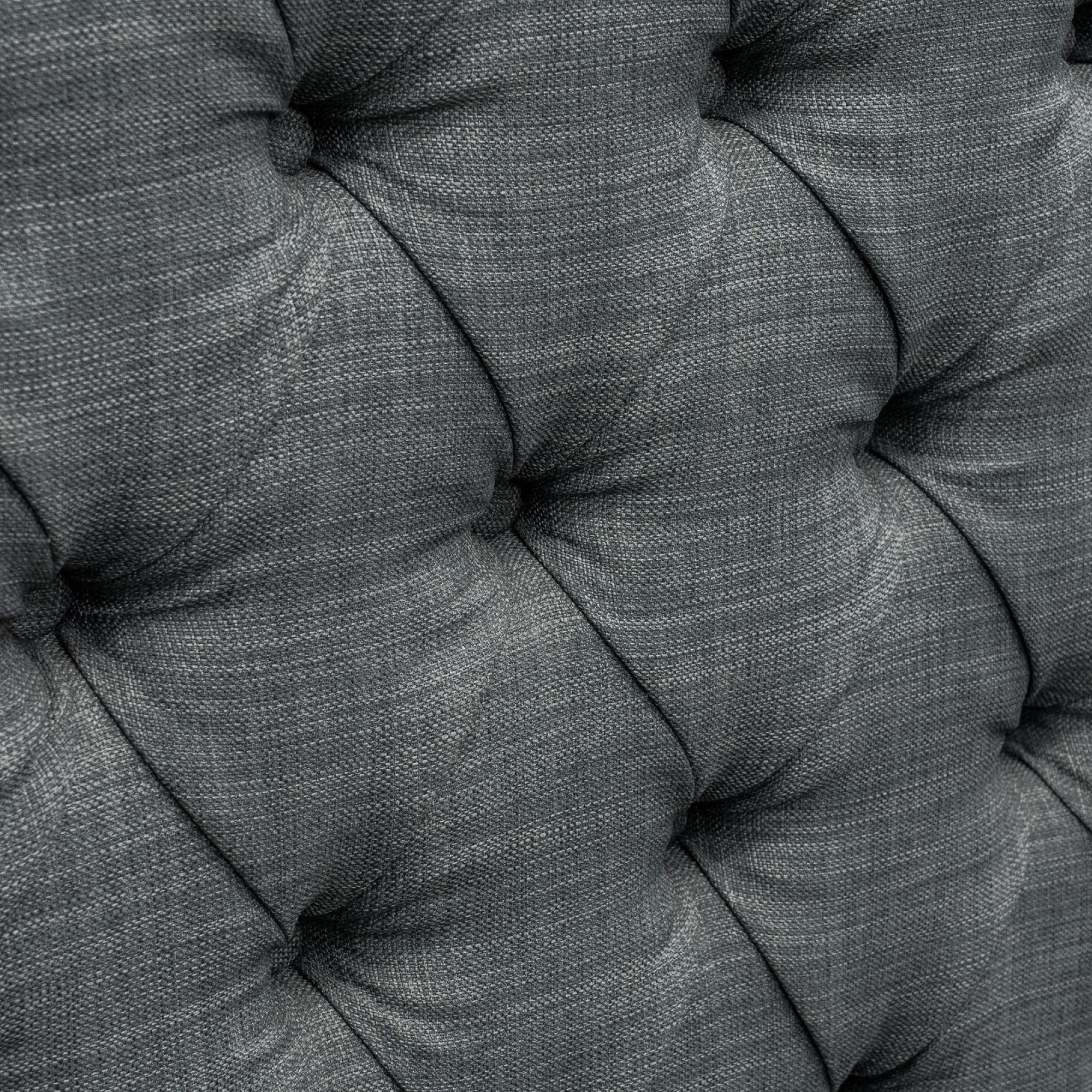 Amelia Upholstered Wingback Headboard with Button Tufting & Nailhead Trim