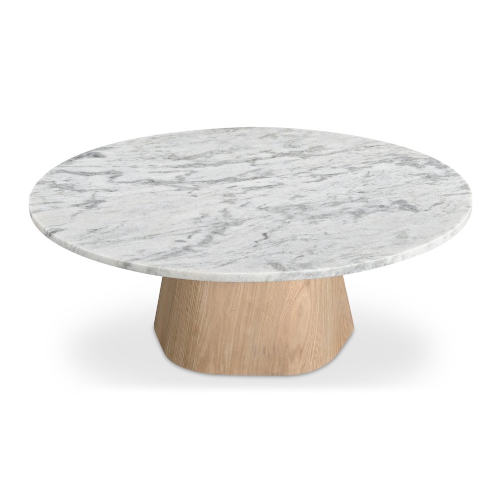 Evelyn Coffee Table Ashen Grey Matrix Marble