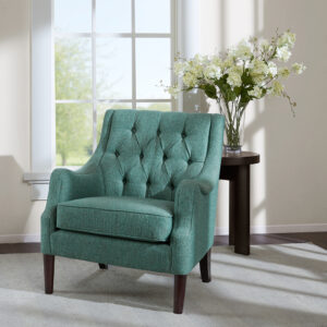 Qwen Button Tufted Accent Chair from Madison Park in  Teal. Qwen Button Tufted Accent Chair from Madison Park in  Teal. Qwen Button Tufted Accent Chair from Madison Park in  Teal. Qwen Button Tufted Accent Chair from Madison Park in  Teal. Qwen Button Tufted Accent Chair from Madison Park in  Teal.
