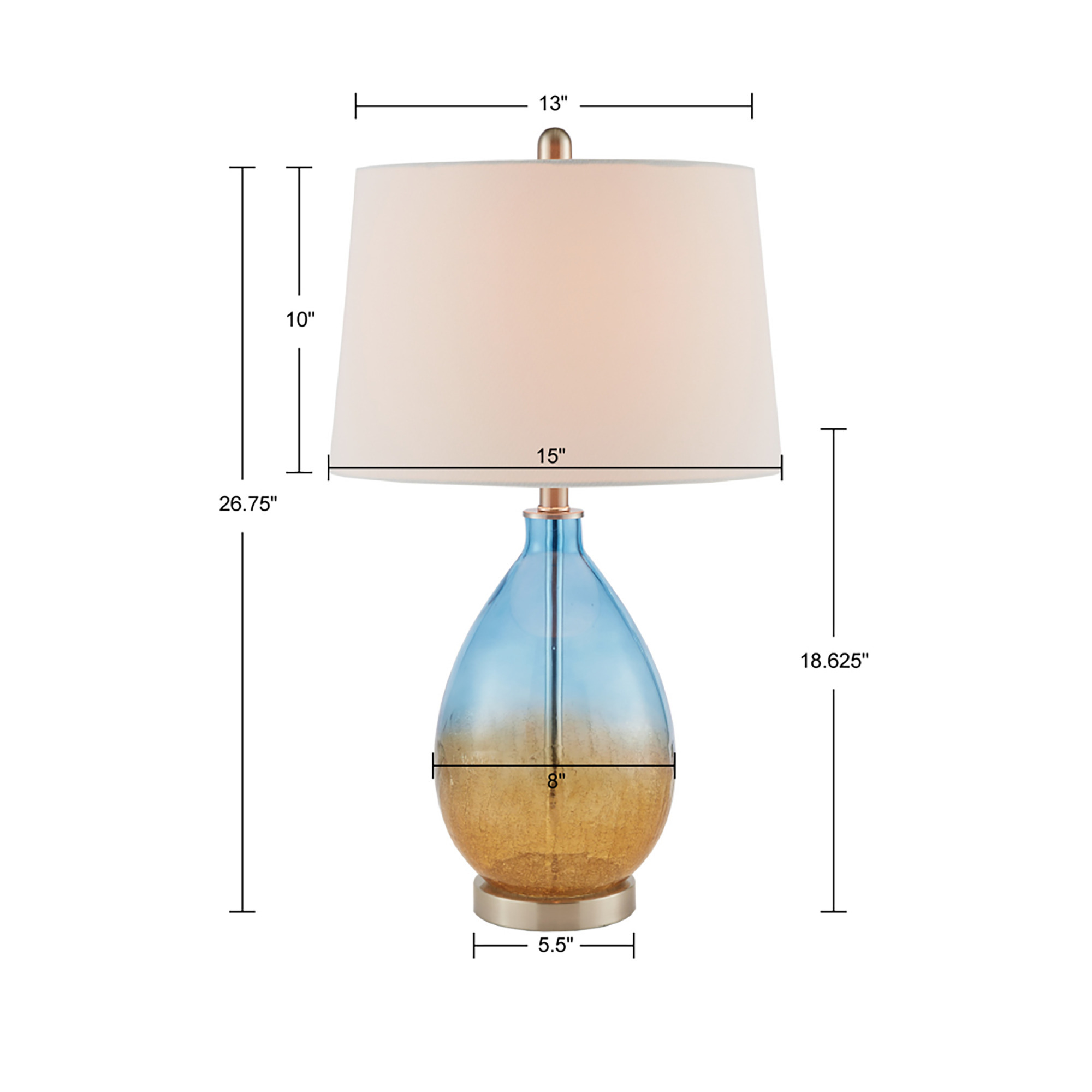 Cortina Ombre Glass Table Lamp