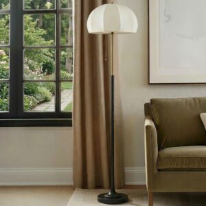 Serin Dimmable Floor Lamp with Dome Shade from INK+IVY in  White. Serin Dimmable Floor Lamp with Dome Shade from INK+IVY in  White. Serin Dimmable Floor Lamp with Dome Shade from INK+IVY in  White. Serin Dimmable Floor Lamp with Dome Shade from INK+IVY in  White. Serin Dimmable Floor Lamp with Dome Shade from INK+IVY in  White.