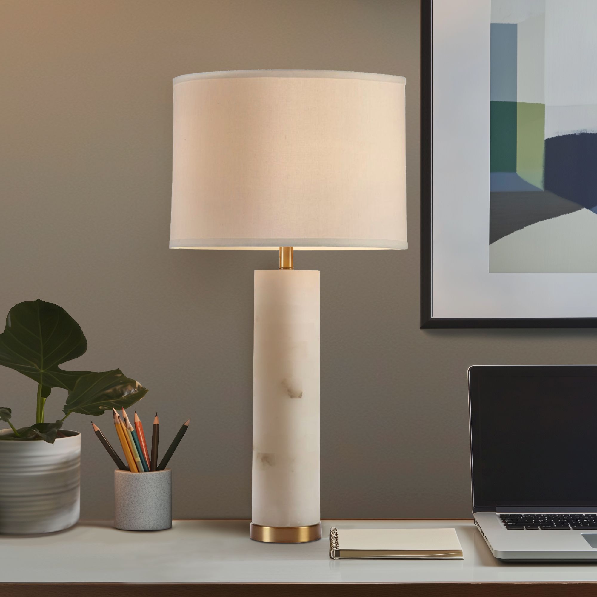 Prague Alabaster Table Lamp