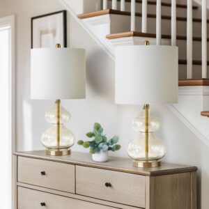 Ellipse Curved Gourd Glass Table Lamp