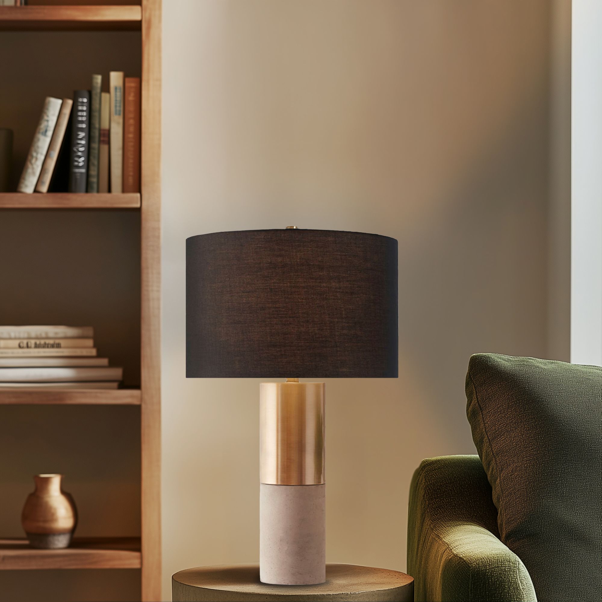 Fulton Metal and Concrete Table Lamp